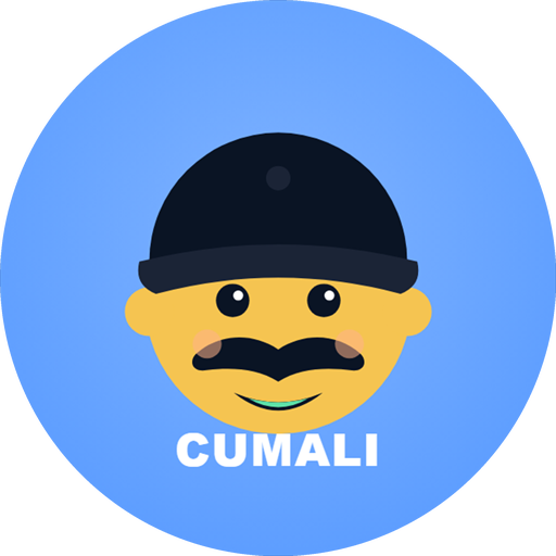 Cumali maskotu — bereli, bıyıklı usta